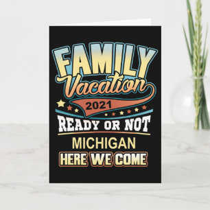 Michigan Family Vacation Best Memories  Card
