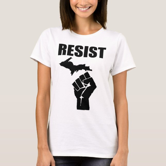 Michigan Fist RESIST T-Shirt (Front)