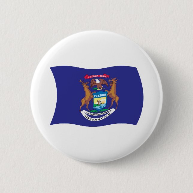 Michigan Flag Button (Front)