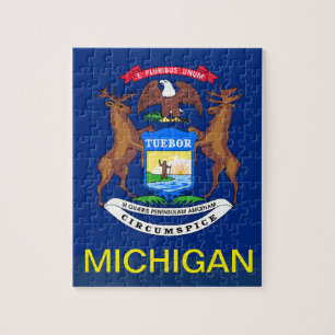 MICHIGAN FLAG JIGSAW PUZZLE