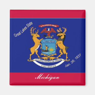 Michigan Flag Magnet