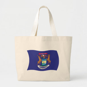 Michigan Flag Tote Bag
