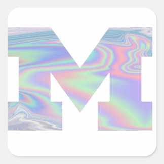 Michigan Halogram Square Sticker
