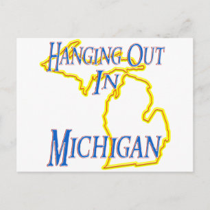 Michigan - Hanging Out Postcard