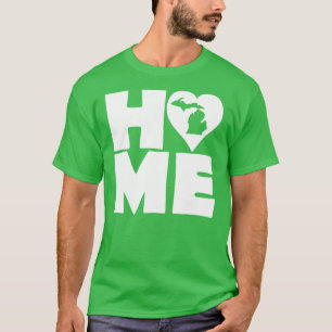 Michigan Home Heart State T-Shirt Tees
