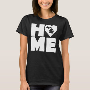 Michigan Home Heart State T-Shirt Tees