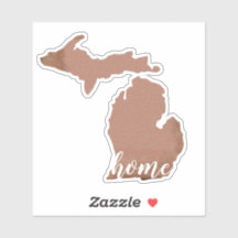 Michigan Home Script Typography Copper State