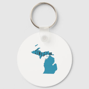 Michigan Home State Key Ring