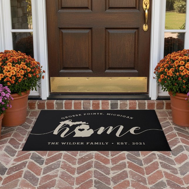 Michigan Home State Personalised Doormat (Creator Uploaded)