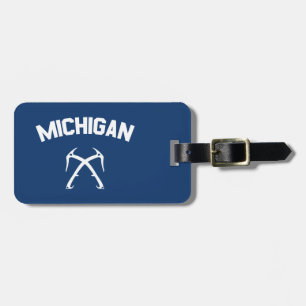 Michigan Ice Climbing Luggage Tag