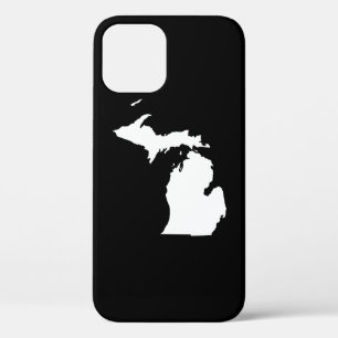 Michigan in White and Black iPhone 12 Case