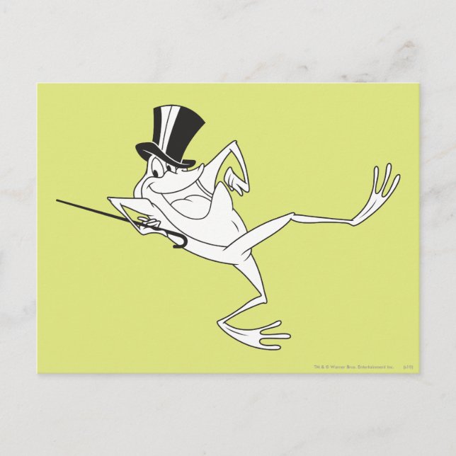 Michigan J. Frog Dancing Postcard (Front)