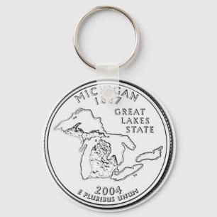 Michigan Key Ring