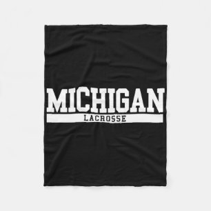 Michigan Lacrosse 1 Fleece Blanket