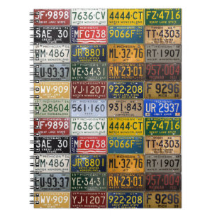 Michigan License Plates from A Bygone Era Notebook