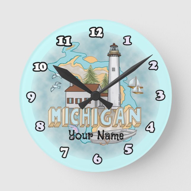 Michigan Lighthouse clock  (Front)