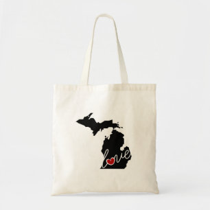 Michigan Love! Gifts for MI Lovers Tote Bag
