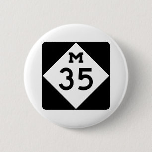 Michigan M-35 6 Cm Round Badge