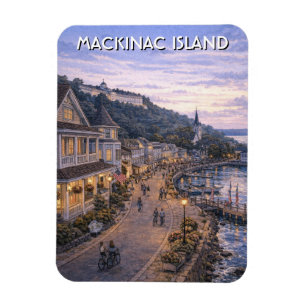 Michigan Mackinac Island Travel Magnet