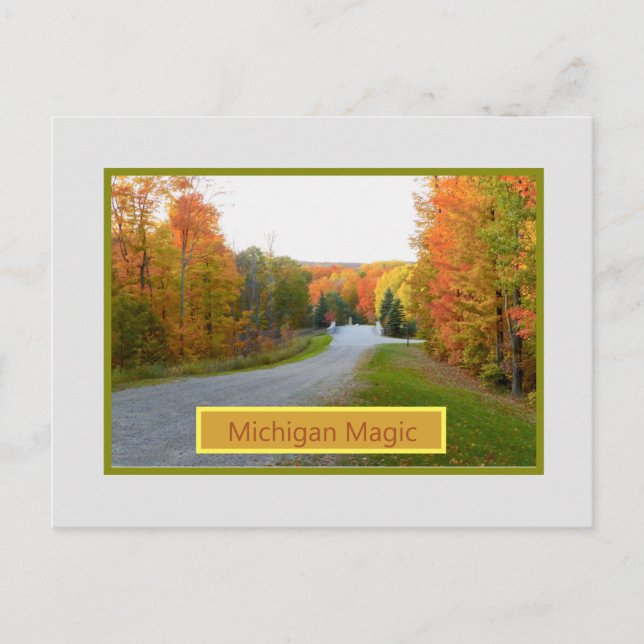 "MICHIGAN MAGIC"/AUTUMN COLORS POSTCARD (Front)
