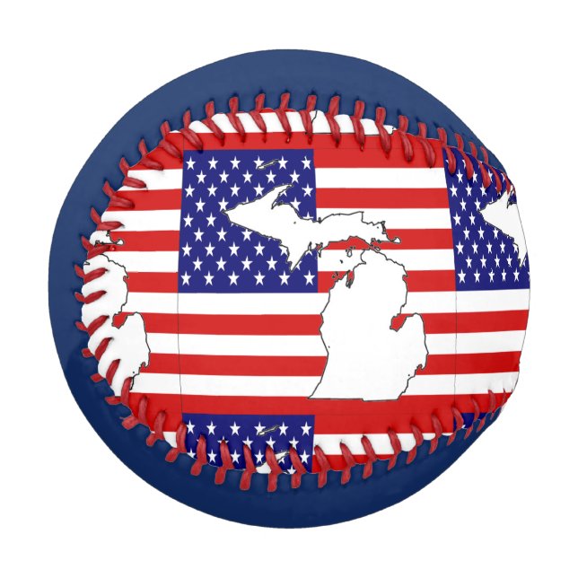 MICHIGAN MAP BASEBALL (Front Left)