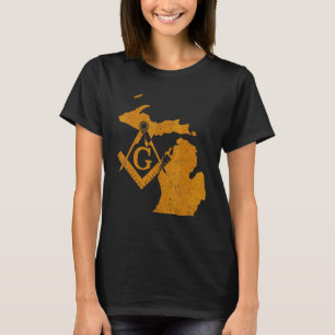 Michigan Masons Grand Lodge F&am Freemason Father' T-Shirt