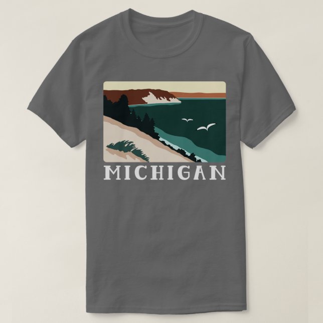Michigan Minimalist  T-Shirt (Design Front)