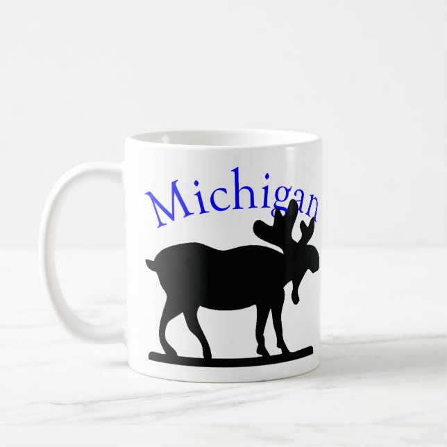 Michigan Moose Coffee Mug (Left)