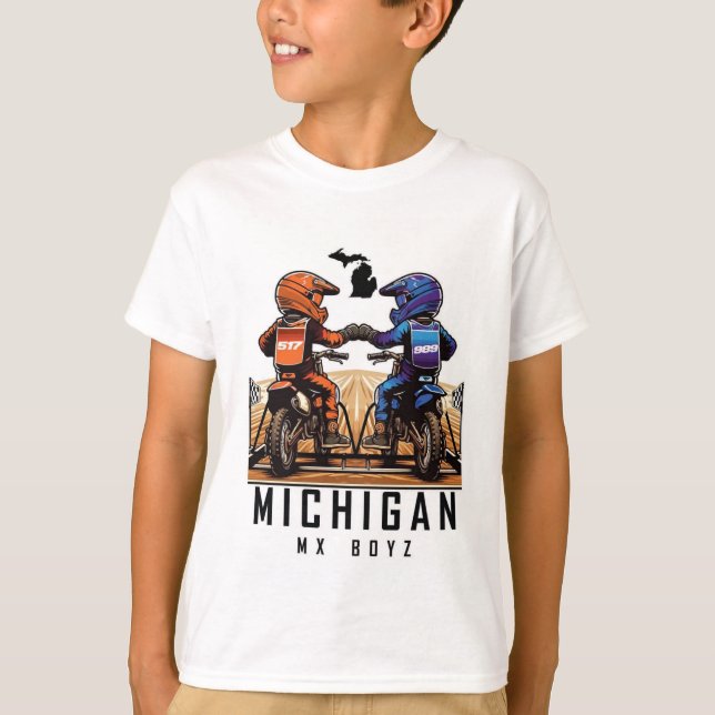 Michigan Mx Boyz Kids T-Shirt (Front)