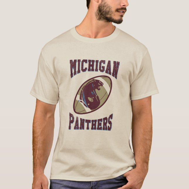 Michigan Panthers Football T-Shirt (Front)