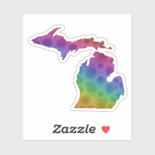 Michigan Petoskey stone Great Lake state Sticker