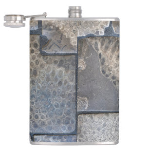 Michigan Petoskey Stone Hip Flask