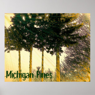 Michigan Pines Poster