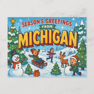 MICHIGAN Postcard