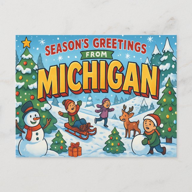 MICHIGAN Postcard (Front)