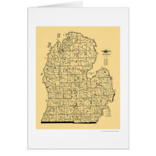 Michigan Railroad Map 1897