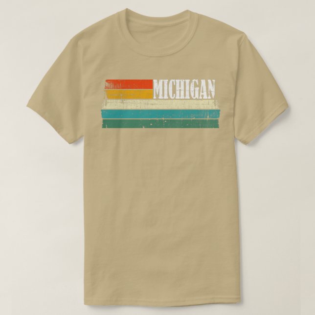 Michigan Retro Vintage1  T-Shirt (Design Front)