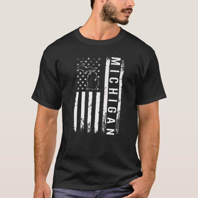 Michigan Roots State   T-Shirt (Front)
