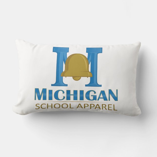Michigan School Apparel Lumbar Cushion (Front)