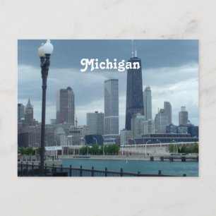 Michigan Skyline Postcard