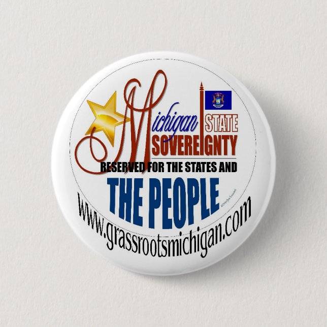 Michigan Sovereignty Button (Front)