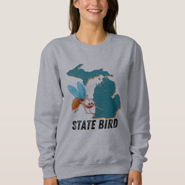 Michigan State Bird - the Mosquito Sweatshirt (Front)