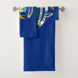 Michigan State Flag Bath Towel Set