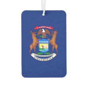 Michigan State Flag Design Car Air Freshener