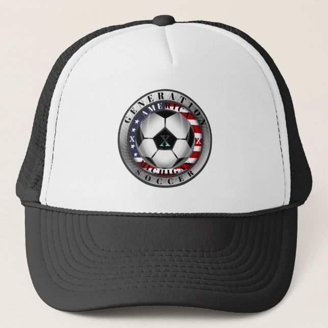 Michigan State Generation X American Soccer Trucker Hat (Front)