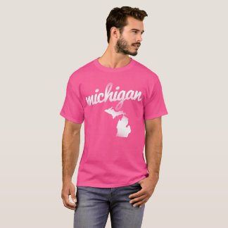 Michigan state in pink T-Shirt