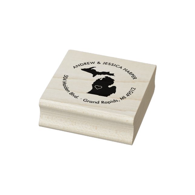 Michigan State Moving Announcement Address Stamp (Stamp)