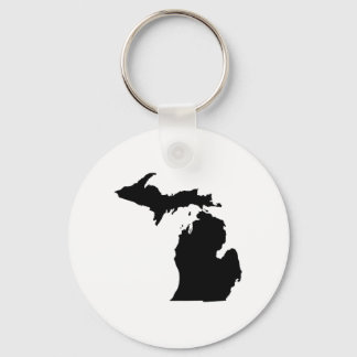Michigan State Outline Key Ring
