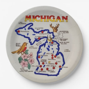 Michigan State Party Plates
