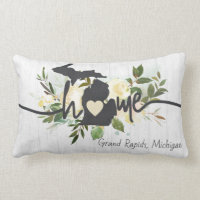 Michigan State Personalised Your Home City Rustic